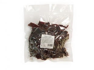 Рыба горячего копчения: Оленина вяленая (строганина)