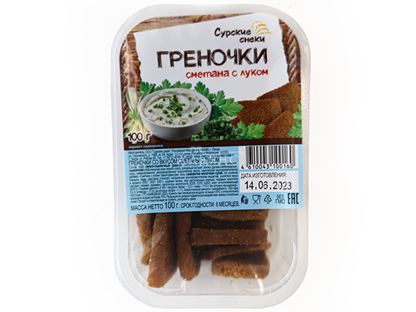 Сурские гренки Сметана с луком (100 гр) в Самаре