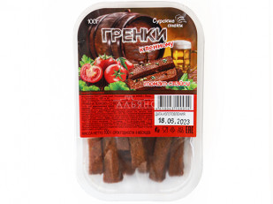 Юкола кеты х/к: Сурские гренки Томат спайси (100 гр)