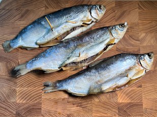 Сурские гренки Чеснок с зеленью (100 гр): Пелядь вяленая крупная потрошеная