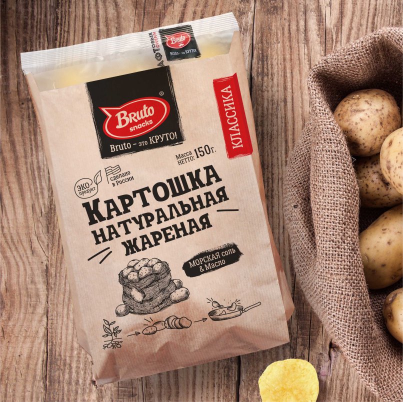 Картофель «Бруто» с солью 130 гр. в Самаре