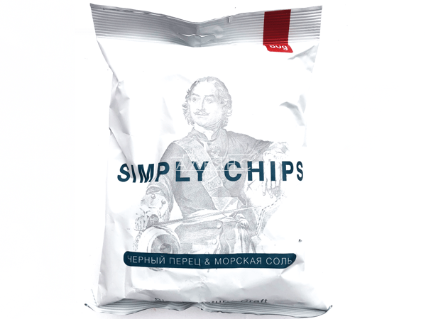 Картофельные чипсы "Simple chips" Морская соль и черный перец 80 гр. в Самаре